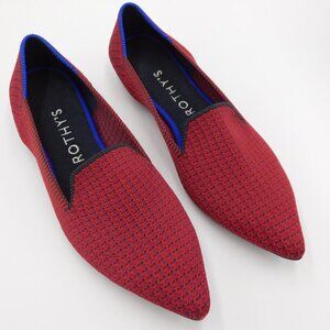 Rothy's Limited Edition Point Loafer Scarlet Tweed Red Flats | Rare | EUC | 9